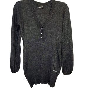 BCBG MaxAzria Angora/Wool Rhinestone Sweater sz M